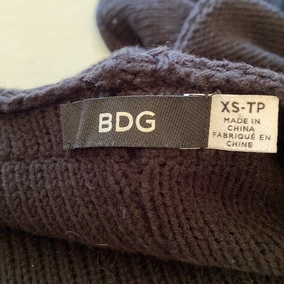 BDG Urban Outfitters Hooded Dropped Shoulder Open Front Cardigan, Size XS - Picture 5 of 5